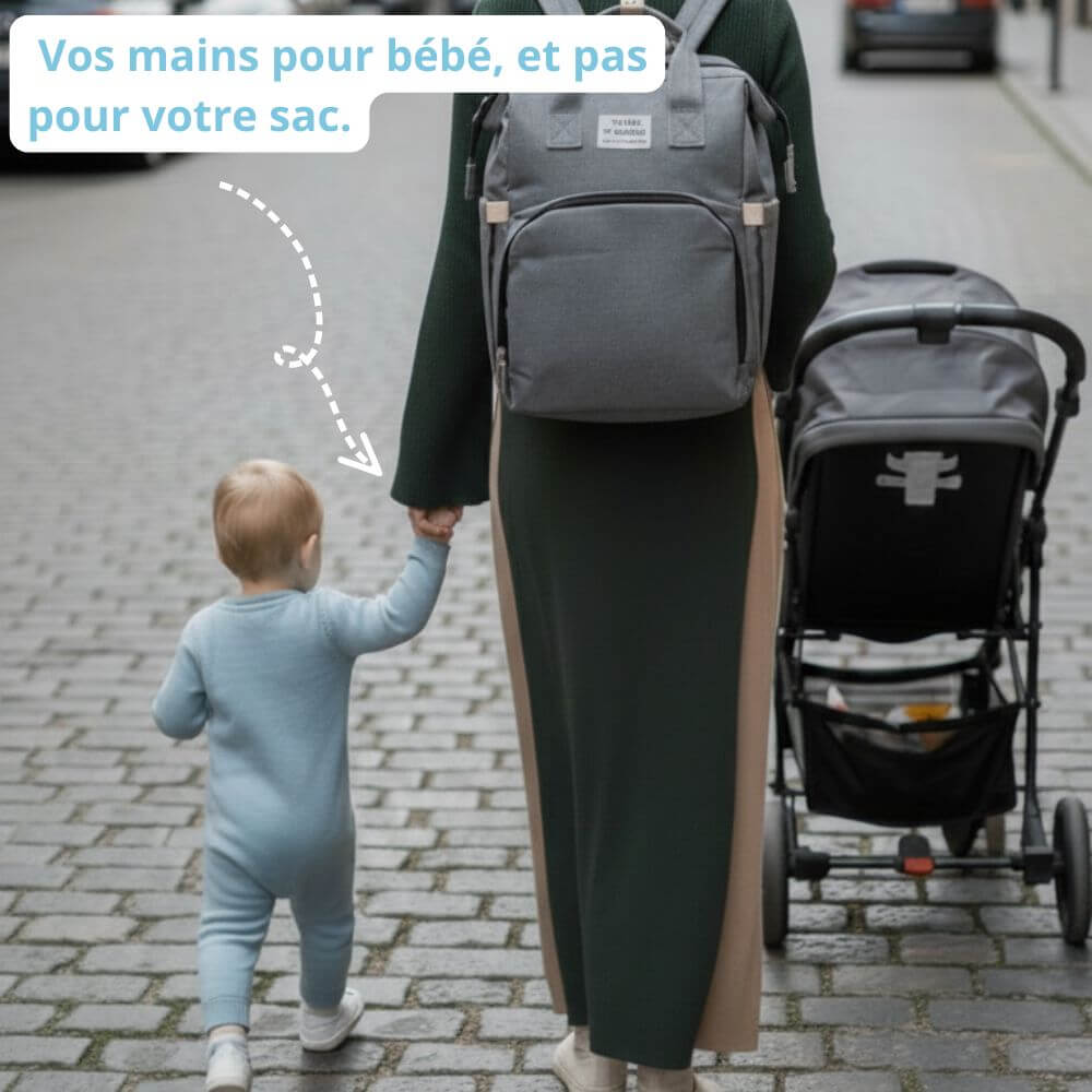 Sac à Dos à Langer Bébé – Le Lit Dépliable NIDOU nidou