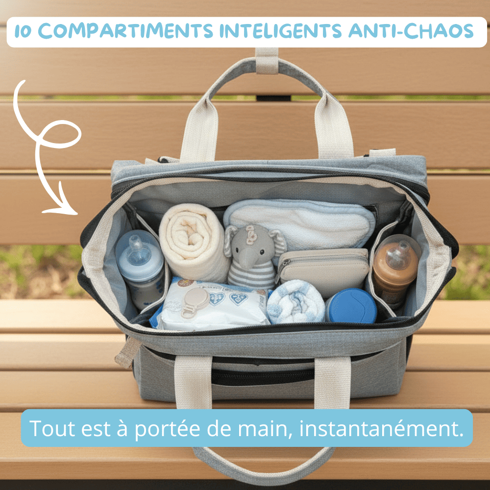 Sac à Dos à Langer Bébé – Le Lit Dépliable NIDOU nidou