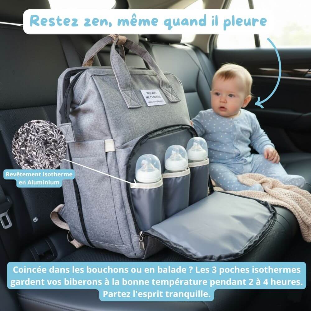 Sac à Dos à Langer Bébé – Le Lit Dépliable NIDOU nidou
